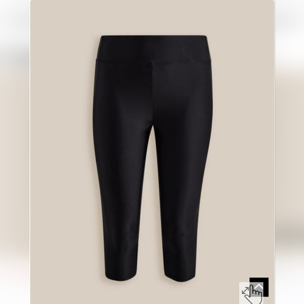 🆕️🩱3X BLACK SWIM CAPRI LEGGING - HIGH RISE & POCKETS🩱 - Picture 3 of 5